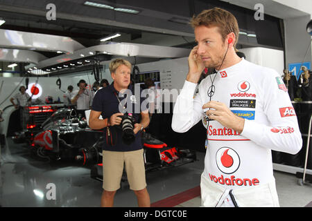 Großraum Noida, Indien. 25. Oktober 2013. Jenson Button (GBR), Vodafone McLaren Mercedes - Formel 1-Weltmeisterschaft 2013 - Runde 16 indischen Grand Prix in Buddh International Circuit, Großraum Noida, Indien. Bildnachweis: Dpa picture Alliance/Alamy Live News Stockfoto