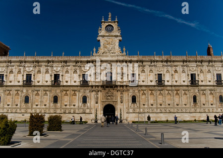 San Marcos-Kloster aus dem 16. Jahrhundert in Leon. Spanien Stockfoto