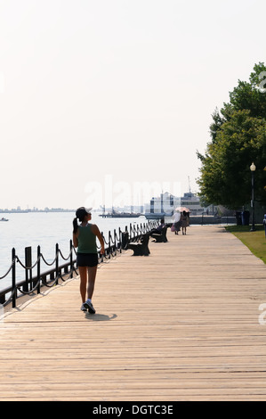 Promenade, Toronto harbour Stockfoto