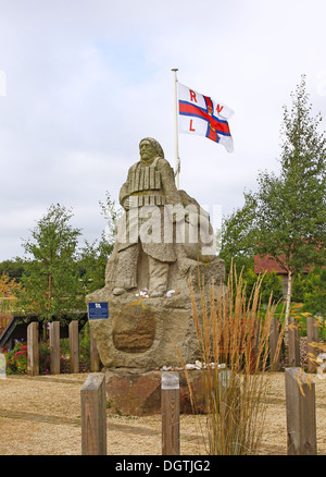 Royal National Lifeboat Institute RNLI Denkmal angelegten Garten an der National Memorial Arboretum Staffordshire England Stockfoto