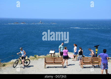 Suche in Endland, Halbinsel Penwith, Cornwall, England, Vereinigtes Königreich Stockfoto