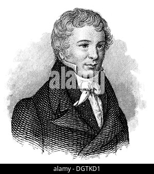 Friedrich Wilhelm Christian Carl Ferdinand von Humboldt 1767-1835, ein deutscher Gelehrter, Staatsmann Stockfoto