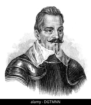 Wallenstein oder Albrecht Wenzel Eusebius von Waldstein, 1583-1634, Herzog von Friedland und Sagan, Kommandeur der kaiserlichen Macht Stockfoto