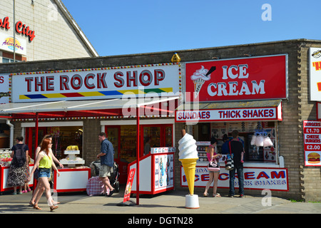 Der Rock Shop am Meer promenade, Mablethorpe Strand, Mablethorpe, Lincolnshire, England, Vereinigtes Königreich Stockfoto