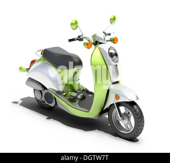 Scooter hautnah Stockfoto