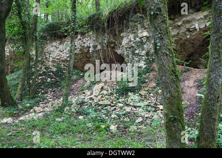 Zusammengebrochen Gewölbe des Batterie de l'Hôpital Stockfoto