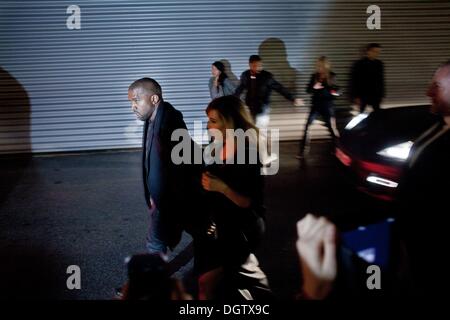 Paris, Frankreich. 29. September 2013. Kim Kardashian, Kanye West in Paris Mode Week.Photo: © Michael Bunel/NurPhoto/ZUMAPRESS.com/Alamy Live-Nachrichten Stockfoto