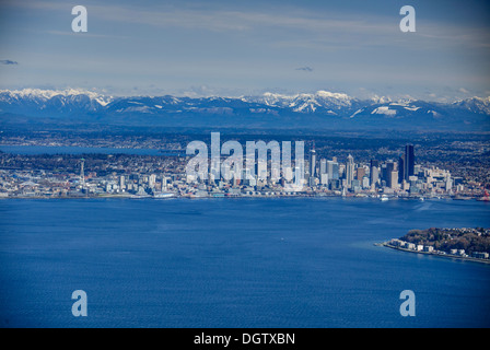 Luftbild-Seattle, Wa Stockfoto