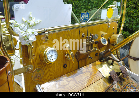 Oldtimer Auto weiß GA Stockfoto