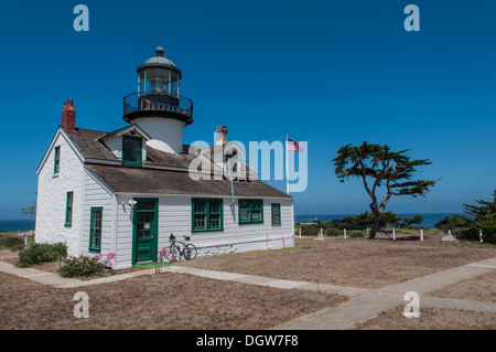 Point Pinos historischen Leuchtturm in Monterey, California Stockfoto