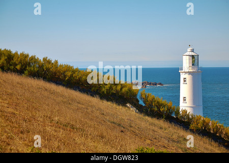 Trevose Head Leuchtturm auf den Norden Cornish Küste UK Stockfoto