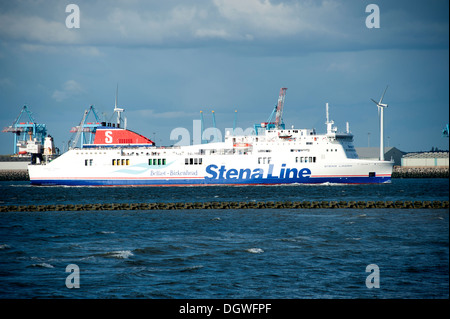 Stena Line irische See Fähre Fluss Mersey Liverpool UK Stockfoto