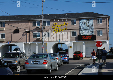 Sandy Shore Motel, Misquamicut Beach Resort, Westerly, Rhode Island, USA Stockfoto