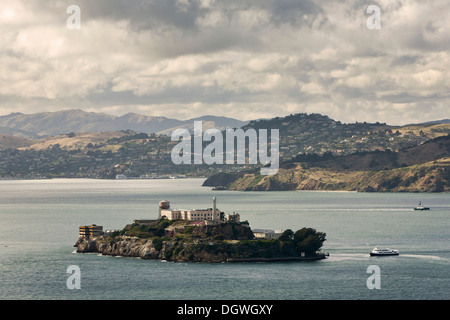 Die ehemalige Gefängnis Insel Alcatraz in San Francisco Bay, San Francisco, Kalifornien, USA, Nordamerika Stockfoto