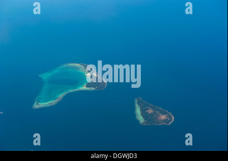 Luftaufnahme, Russell-Inseln, Russell-Inseln, Central Province, Salomonen Stockfoto