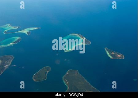 Luftaufnahme, Russell-Inseln, Russell-Inseln, Central Province, Salomonen Stockfoto