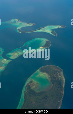 Luftaufnahme, Russell-Inseln, Russell-Inseln, Central Province, Salomonen Stockfoto