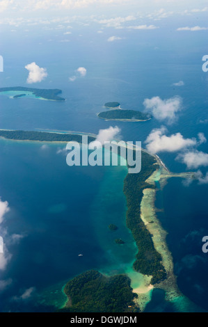 Luftaufnahme, Russell-Inseln, Russell-Inseln, Central Province, Salomonen Stockfoto