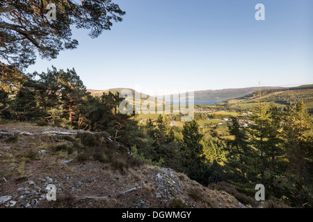 Website der piktische Burgberg am Craigmony in Inverness-Shire, Schottland Stockfoto