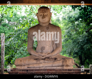 Samadhi-Statue, Anuradhapura, Anuradhapura, Nördliche Zentralprovinz, Sri Lanka Stockfoto