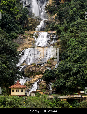 Rawana Ella Wasserfälle, Nuwara Eliya, Zentralprovinz Sri Lanka Stockfoto