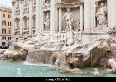 Barocken Trevi-Brunnen, Fontana di Trevi, historischen Stadtkern, Rome, Lazio, Italien, Südeuropa, Europa Stockfoto