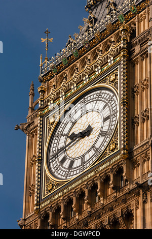 Big Ben Clock Tower, Palace of Westminster, UNESCO-Weltkulturerbe, London, England, Vereinigtes Königreich, Europa Stockfoto