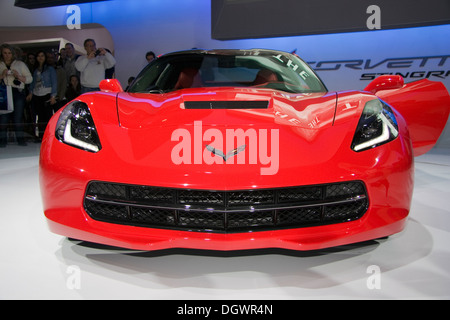 2014 CHEVROLET CORVETTE STINGRAY. Der 2013 Chicago Auto Show. Stockfoto
