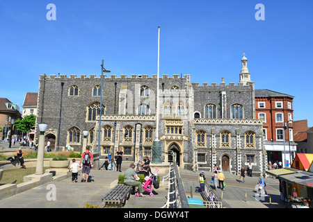 15. Jahrhundert Norwich Guildhall, Gaol Hill, Norwich, Norfolk, England, Vereinigtes Königreich Stockfoto