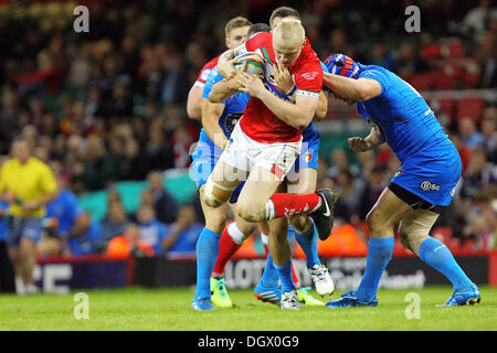 Cardiff, Wales. 26. Oktober 2013. Rhys Evans (Wales &amp; Warrington Wölfe) in Aktion während der Rugby League World Cup-Spiel zwischen Wales und Italien aus dem Millennium Stadium. Bildnachweis: Aktion Plus Sport/Alamy Live-Nachrichten Stockfoto