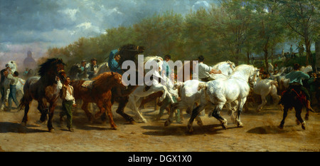 Die Pferdemesse - von Rosa Bonheur, 1855 Stockfoto
