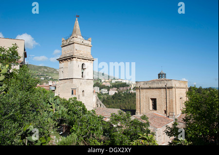 Kirche Chiesa Madre di Caccamo, Caccamo, Palermo Provinz, Sizilien, Italien, Europa Stockfoto