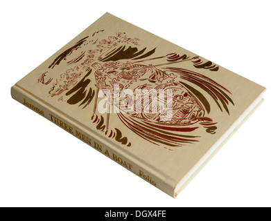 Ein Folio Society Edition von Drei Mann in einem Boot von Jerome K Jerome Stockfoto