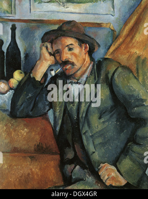 Man raucht eine Pfeife - von Paul Cézanne, 1892 Stockfoto