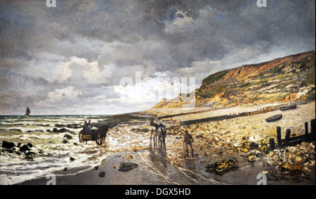 La Pointe De La Heve bei Ebbe - von Claude Monet, 1865 Stockfoto