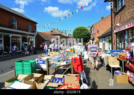 Straße Markt, Staitthe Street, Wells-Next-the-Sea, Norfolk, England, Vereinigtes Königreich Stockfoto