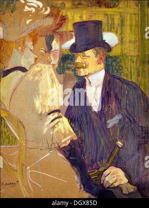 Der Engländer (William Tom Warrener) im Moulin Rouge - von Henri de Toulouse-Lautrec, 1892 Stockfoto