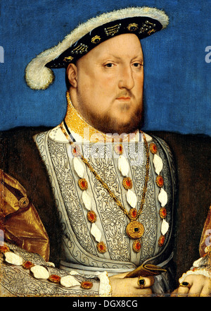 Porträt von Heinrich VIII., König von England - von Hans Holbein der jüngere, 1540 Stockfoto