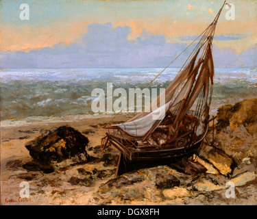 Das Fischerboot - von Gustave Courbet, 1865 Stockfoto