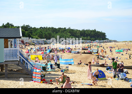 Wells-Next-the-Sea Beach, Wells-Next-the-Sea, Norfolk, England, Vereinigtes Königreich Stockfoto