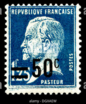 Frankreich-Briefmarke von Louis Pasteur Stockfoto