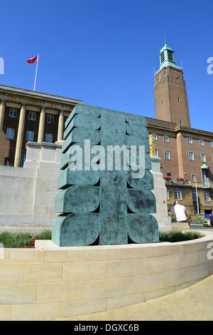 "Atem" Skulptur von Norwich City Hall, St. Peters Street, Norwich, Norfolk, England, Vereinigtes Königreich Stockfoto