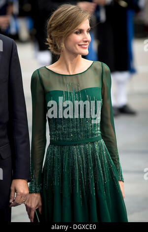 Oviedo, Spanien. 25. Oktober 2013. Prinzessin Letizia besucht die XXII. Prinz von Asturien Preise in Oviedo am 25. Oktober 2013 © Dpa picture-Alliance/Alamy Live News Stockfoto