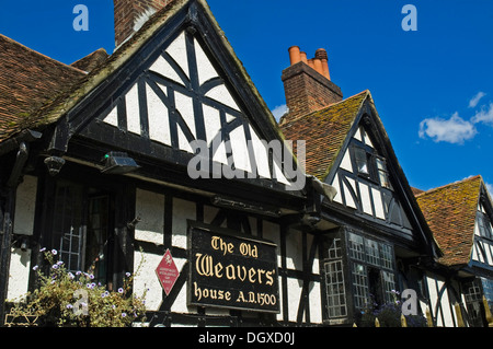 Alte Weber Haus, Canterbury, Kent, Südengland, England Stockfoto