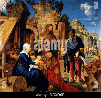 Die Anbetung der Könige - von Albrecht Dürer 1504 Stockfoto