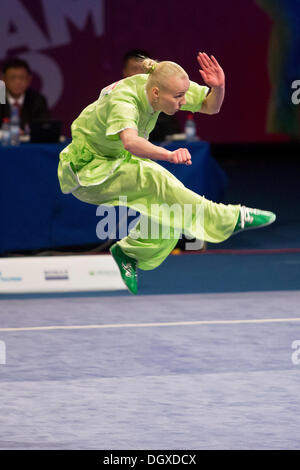 St. Petersburg, Russland. 26. Oktober 2013. Zweiten Weltkrieg Combat Spiele. Wushu. Endgültige © Andrew Shlykoff/Alamy Live-Nachrichten Stockfoto