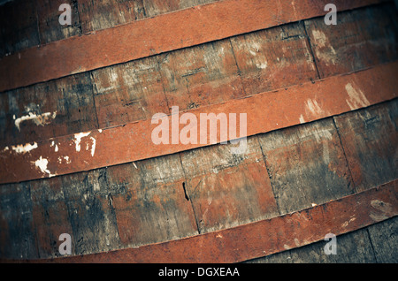 Teil des alten Holzfass Textur Stockfoto
