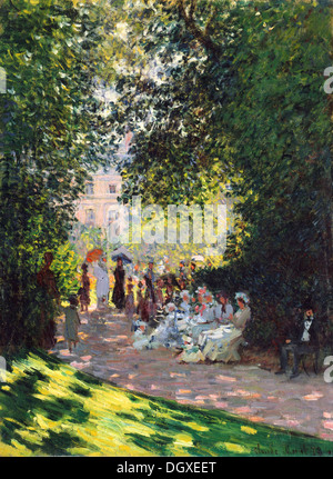 Der Parc Monceau - von Claude Monet, 1878 Stockfoto