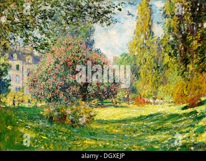 Der Parc Monceau - von Claude Monet, 1876 Stockfoto