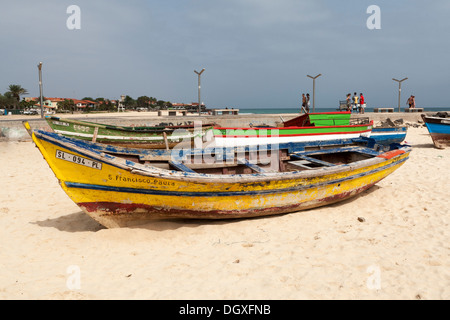 Fischerboote, Santa Maria, Sal, Kap Verde Stockfoto
